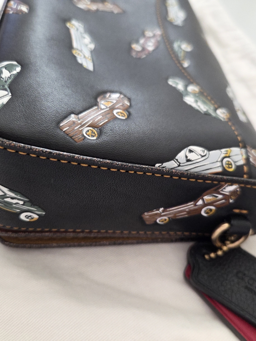 Coach 1941 Car Print Dinky Bag Limited Edition - Picture 10 of 13